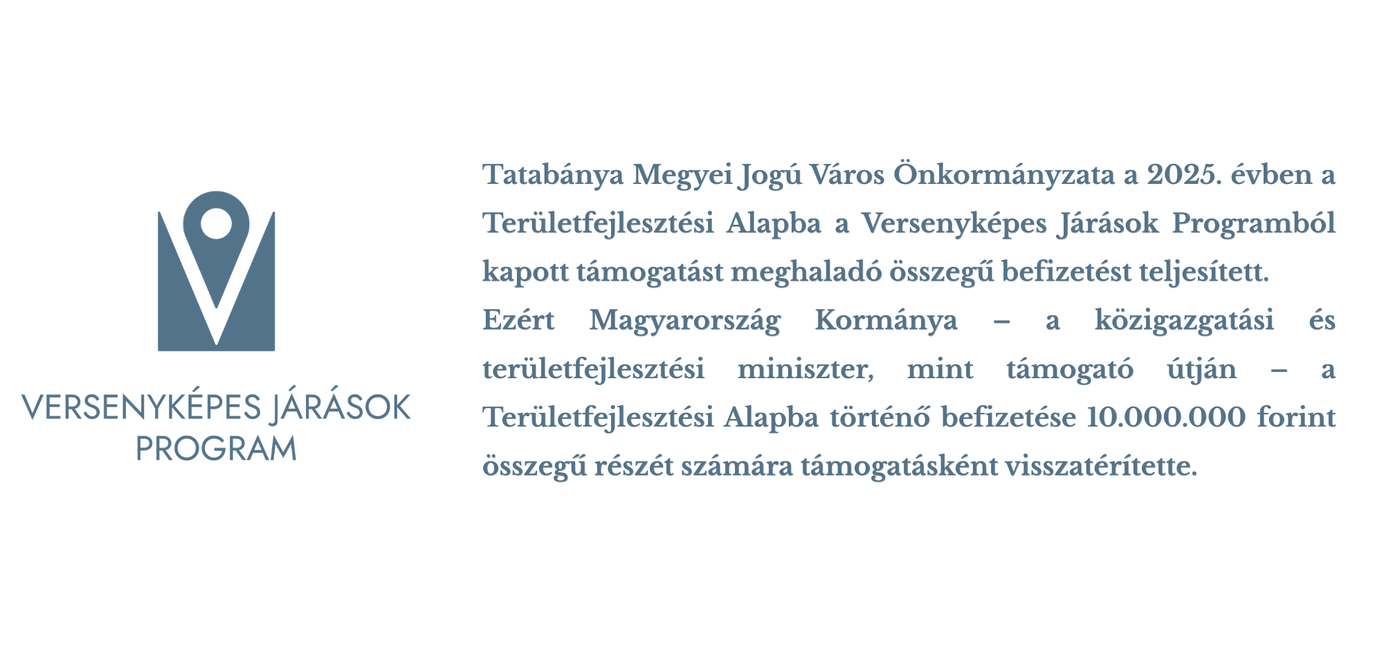 Versenyképes járások logó